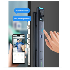 Facial Remote Smart Door Lock with Camera Biometric Fingerprint Security Fully Automatic Smart Lock, Remote Unlock Smart Lock