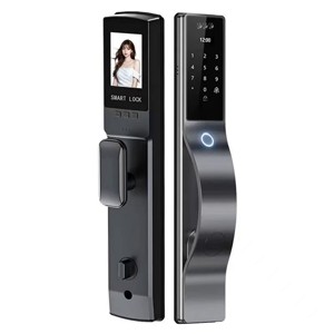 Facial Remote Smart Door Lock with Camera Biometric Fingerprint Security Fully Automatic Smart Lock, Remote Unlock Smart Lock