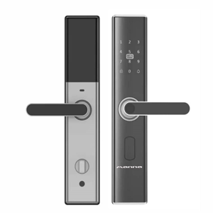 Door Lock with Handles and Alarm, Wi-Fi Smart Door Lock, TTLock APP Keyless Entry Door Lock, Door Locks with Keypads, Anti-Peeping Password, Auto Lock & One Touch Unlock,